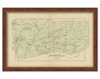 ANNSVILLE, New York 1907 Map