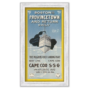 Cape Cod Travel Poster 1911-Boston to Provincetown - 0364