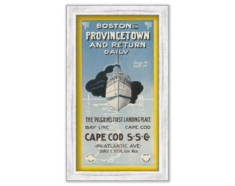 Cape Cod Travel Poster 1911-Boston to Provincetown - 0364