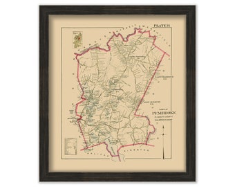 PEMBROKE, Massachusetts -  1903 Map