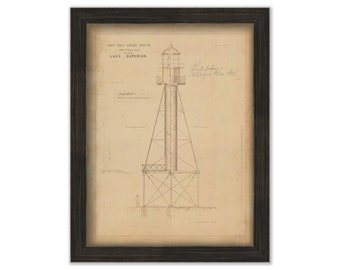 Whitefish Point Lighthouse - Tower Plan - Paradise, Michigan