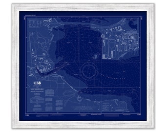 SAINT ANDREW BAY - Bear Point to Sulphur Point, Florida  -  2014 Nautical Chart Blueprint