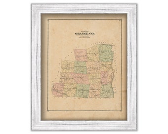 ORANGE COUNTY, Vermont 1877 Map - Replica or Genuine ORIGINAL