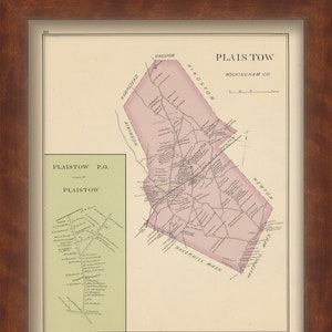 PLAISTOW, New Hampshire 1892 Map image 8