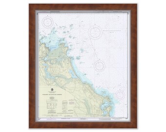 COHASSET and SCITUATE HARBORS, Massachusetts - Nautical Chart 1990