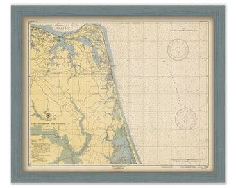 VIRGINIA BEACH, Virginia  -   1946 Nautical Chart