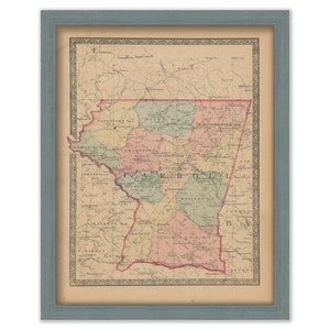 CARROLL COUNTY, MARYLAND 1866 Map, Replica or Genuine Original