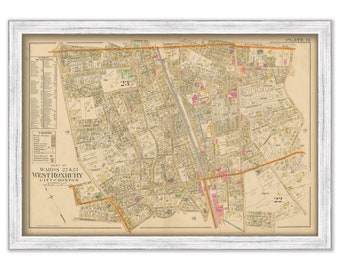 WEST ROXBURY, Massachusetts 1899 map, Plate 15 - Replica or Genuine ORIGINAL