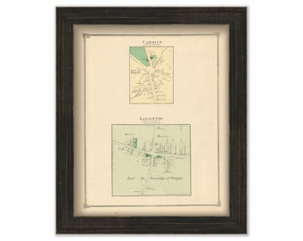 LAFAYETTE and CARDIFF, New York -  1874 Map