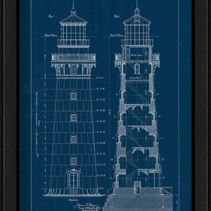 Destruction Island Lighthouse, Washington State - Architectural Drawing ...