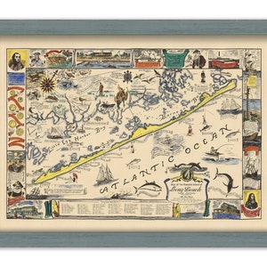 LONG BEACH ISLAND, New Jersey -  Pictorial Map