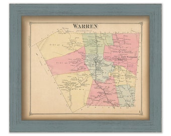 WARREN, Vermont - 1873 Map