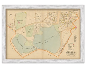 BRIGHTON, Massachusetts 1899 map, Plate 40 - Replica or Genuine ORIGINAL