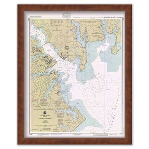 ANNAPOLIS HARBOR, Maryland - Nautical Chart 1990