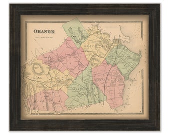 ORANGE, Connecticut, 1868 Map, Replica or Genuine Original