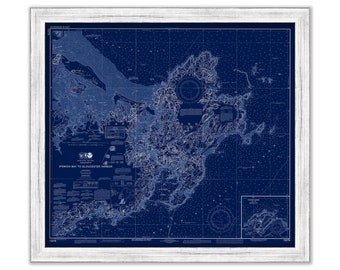 Ipswich Bay to Gloucester Harbor; Rockport Harbor 2013  - Nautical Chart Blueprint