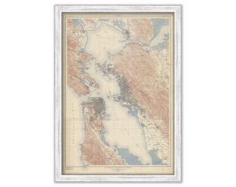 SAN FRANCISCO and VICINITY, California 1915 Map