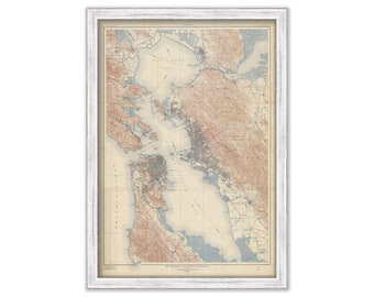 SAN FRANCISCO and VICINITY, California 1915 Map