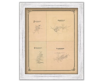 Jefferson, Ewanville, Harrisonville and Clarksboro, New Jersey -  1879 Map