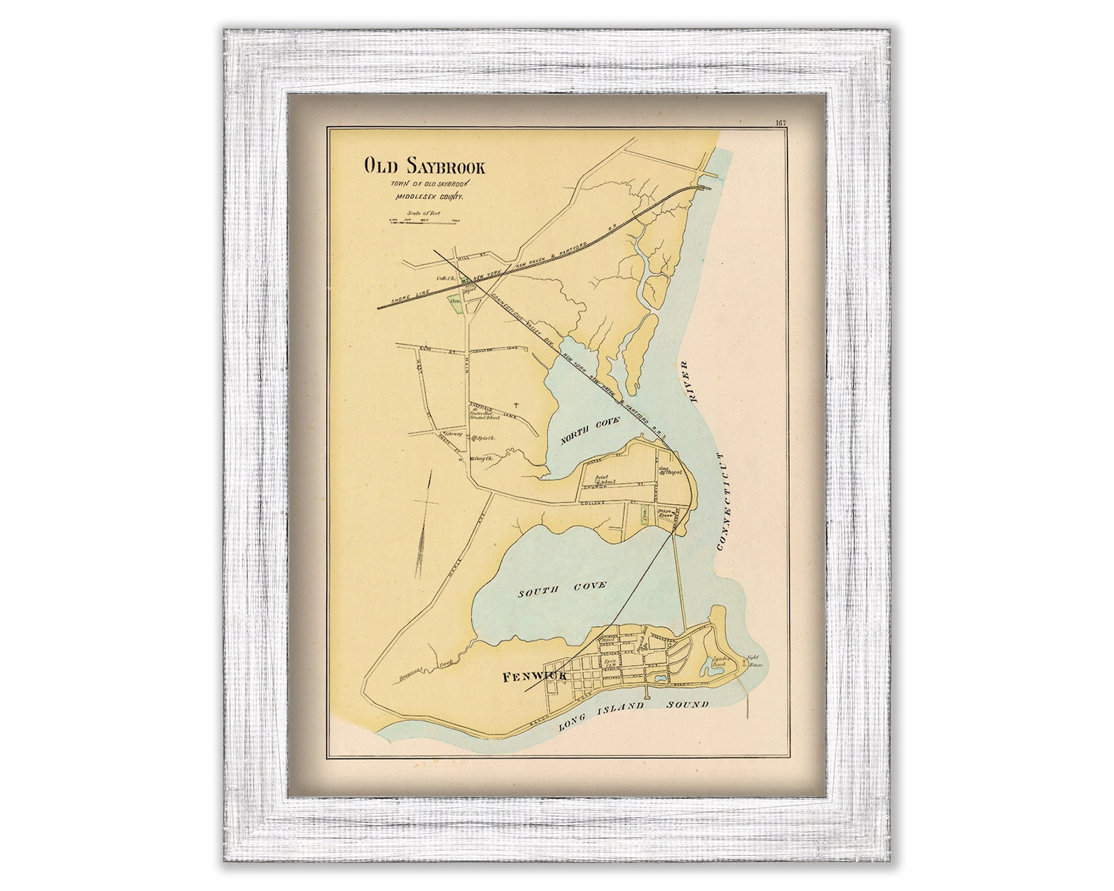 OLD SAYBROOK Connecticut Map 1893 - Etsy (Another Version)