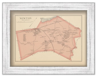 NEWTON, New Hampshire 1892 Map