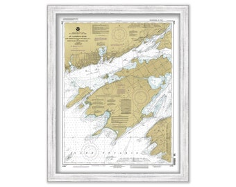 SAINT LAWRENCE RIVER, Cape Vincent to Allan Otty Shoal, New York and Howe Island to Kingston, Ontario - 1993 Nautical Chart