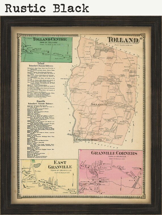 Tolland Massachusetts Map