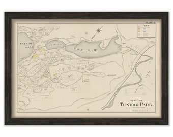 TUXEDO PARK, New York 1903 Map - Replica or Genuine Original