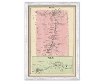 Town of Adams and Handcock, Massachusetts 1876