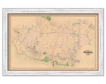 DUXBURY, Massachusetts 1879 Map - Replica or Genuine ORIGINAL