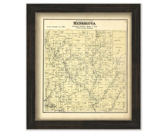 HENRIETTA, Richland County, Wisconsin 1874 map