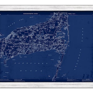 Chatham, Brewster, Harwich, Orleans, Dennis and Yarmouth Massachusetts Map/Chart by published in 1891 - Blueprint Version