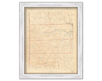 Scituate, Foster, West Greenwich, Coventry and Exeter, Rhode Island 1891 Topographic Map - Replica or Genuine Original