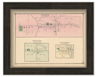 Lysander, Little Utica and West Phoenix, New York -  1874 Map