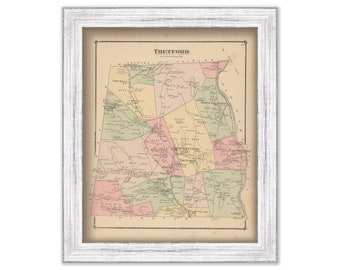 THETFORD, Vermont 1877 Map - Replica or Genuine ORIGINAL