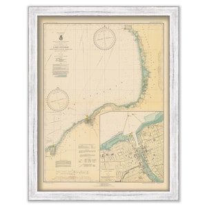 OSWEGO, NEW YORK  -  1932 Nautical Chart