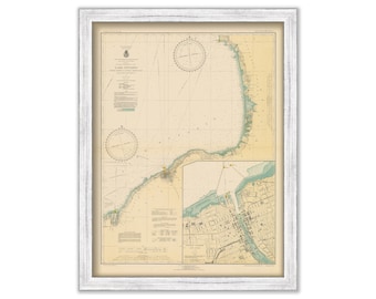 OSWEGO, NEW YORK  -  1932 Nautical Chart