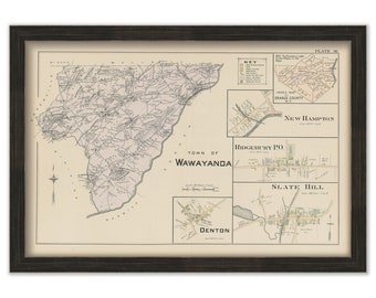 WAWAYANDA, New York 1903 Map - Replica or Genuine Original