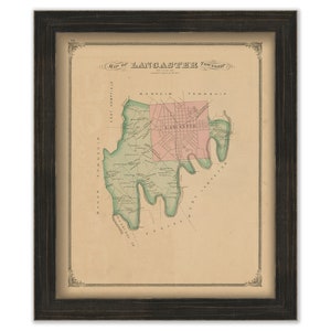 LANCASTER Township, Pennsylvania 1875 Map - Replica or GENUINE ORIGINAL