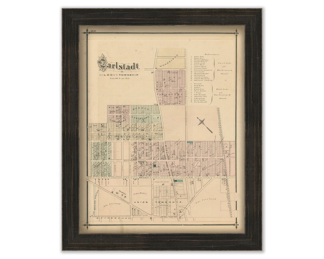 CARLSTADT New Jersey 1876 Replica or GENUINE ORIGINAL Etsy