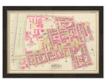 BOSTON 1902 Map, Plate 3, Beacon Hill, Massachusetts General Hospital