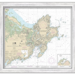 Ipswich Bay to Gloucester Harbor Rockport Harbor, Massachusetts 2013 Nautical Chart image 1