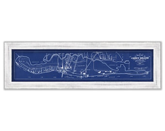 CONEY ISLAND, New York City - 1879 Blueprint Map
