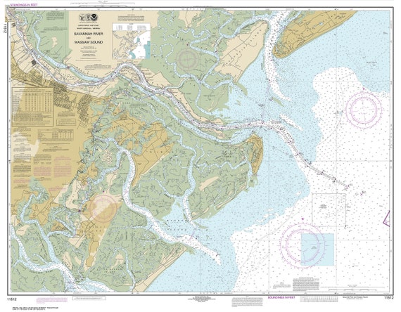 Savannah River Navigation Chart