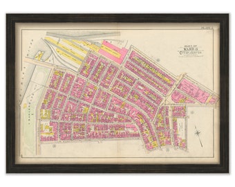 BOSTON 1902 Map, Plate 5, West End