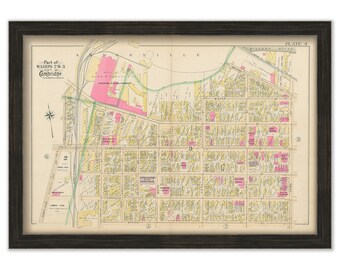 CAMBRIDGE, Massachusetts 1894 Plate 4, East Side