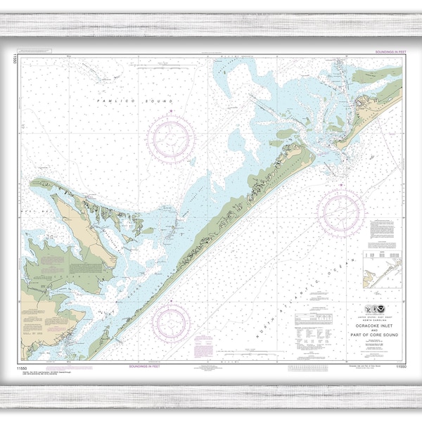 OCRACOKE INLET, North Carolina  -   2019 Nautical Chart