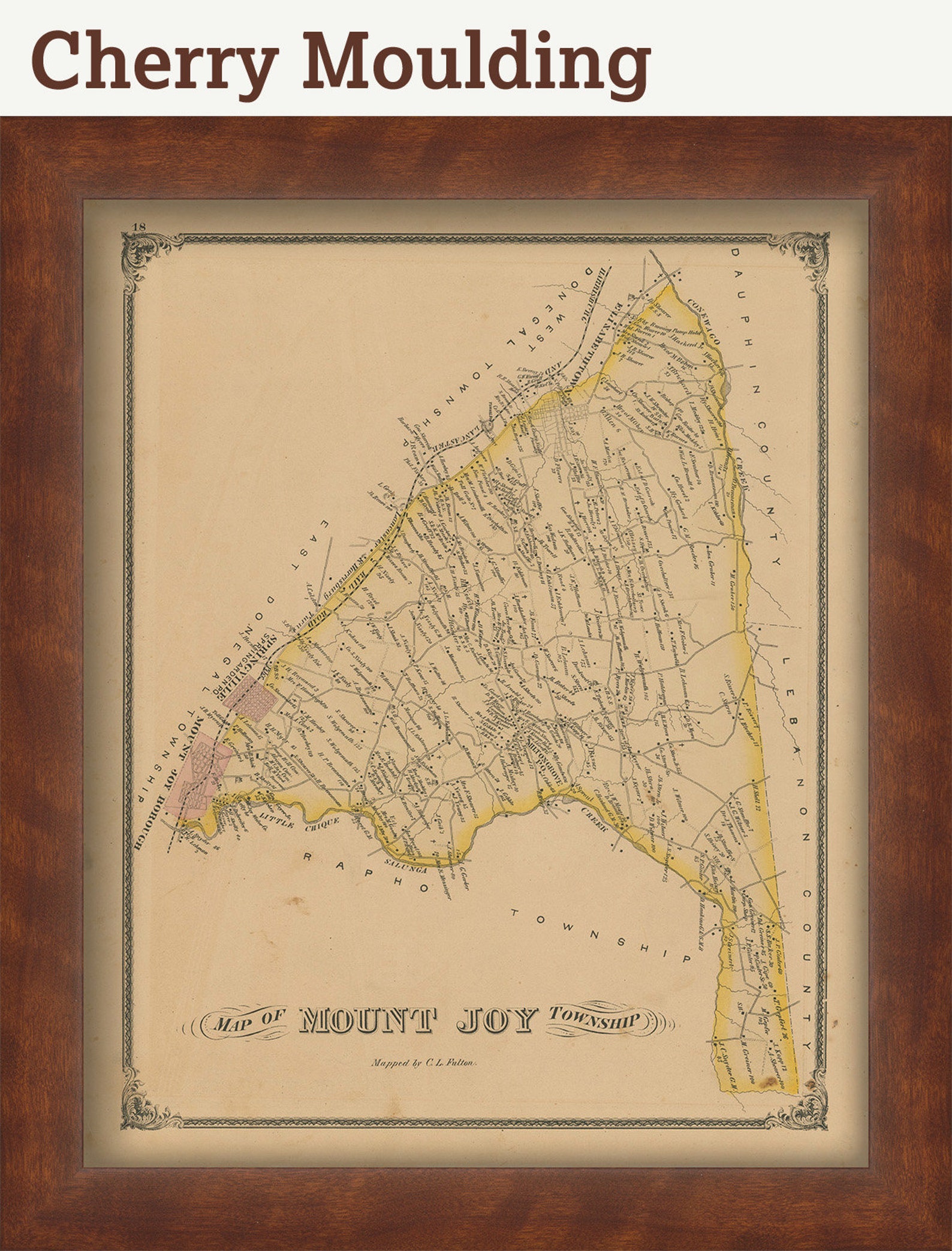 Mount Joy Pennsylvania 1875 Map Replica or GENUINE ORIGINAL Etsy