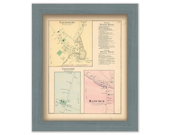SALISBURY, LEICESTER and HANCOCK, Vermont - 1871 Map