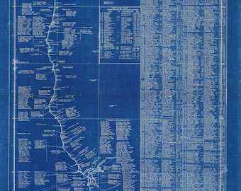 MARINE DISASTERS - Stranding's and Wrecks of Vessels on the Coast of California, Oregon and Washington  -  1949 Blueprint Chart